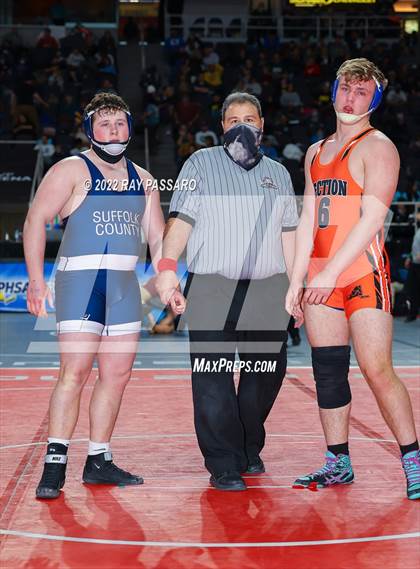 Thumbnail 1 in 2022 NYSPHSAA Wrestling Championships - Round 2 photogallery.