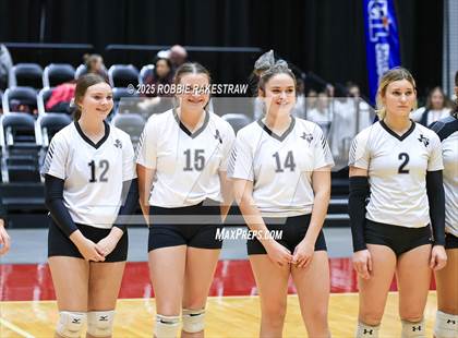 Thumbnail 3 in Blum vs Water Valley (UIL 1A Volleyball Final Medal Ceremony) photogallery.