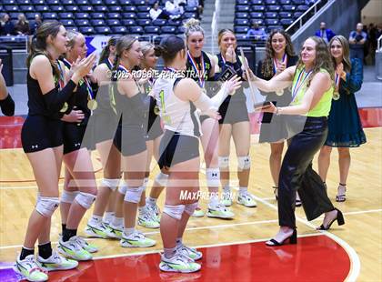 Thumbnail 3 in Blum vs Water Valley (UIL 1A Volleyball Final Medal Ceremony) photogallery.