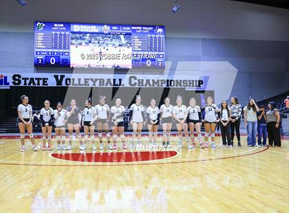 Thumbnail 3 in Blum vs Water Valley (UIL 1A Volleyball Final Medal Ceremony) photogallery.