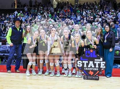 Thumbnail 1 in Blum vs Water Valley (UIL 1A Volleyball Final Medal Ceremony) photogallery.