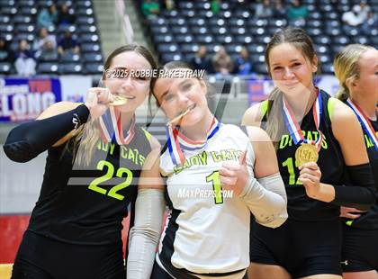 Thumbnail 1 in Blum vs Water Valley (UIL 1A Volleyball Final Medal Ceremony) photogallery.