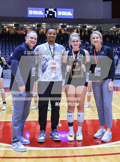 Thumbnail 3 in Blum vs Water Valley (UIL 1A Volleyball Final Medal Ceremony) photogallery.