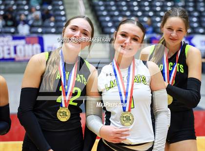 Thumbnail 2 in Blum vs Water Valley (UIL 1A Volleyball Final Medal Ceremony) photogallery.