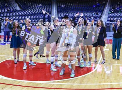 Thumbnail 3 in Blum vs Water Valley (UIL 1A Volleyball Final Medal Ceremony) photogallery.