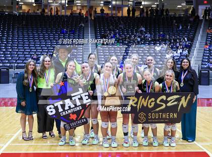 Thumbnail 2 in Blum vs Water Valley (UIL 1A Volleyball Final Medal Ceremony) photogallery.