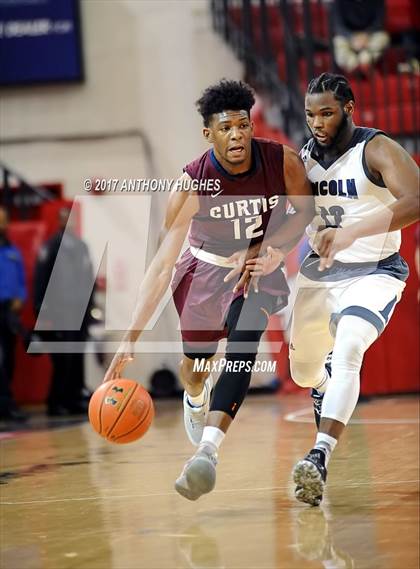 Thumbnail 3 in Curtis vs Lincoln (PSAL Class AA Semifinal Playoff ) photogallery.
