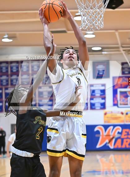 Thumbnail 2 in Peoria vs. Highland Prep (Visit Mesa Basketball Challenge) photogallery.