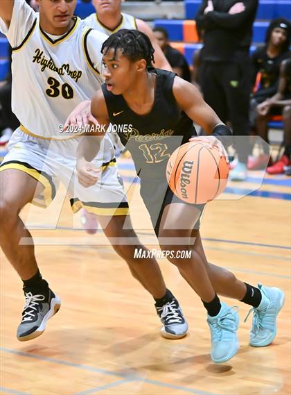 Thumbnail 2 in Peoria vs. Highland Prep (Visit Mesa Basketball Challenge) photogallery.