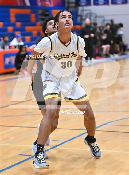Thumbnail 1 in Peoria vs. Highland Prep (Visit Mesa Basketball Challenge) photogallery.