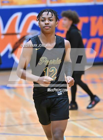 Thumbnail 1 in Peoria vs. Highland Prep (Visit Mesa Basketball Challenge) photogallery.
