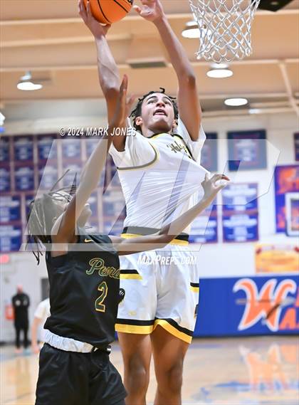 Thumbnail 3 in Peoria vs. Highland Prep (Visit Mesa Basketball Challenge) photogallery.