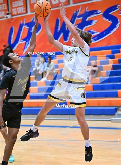 Thumbnail 1 in Peoria vs. Highland Prep (Visit Mesa Basketball Challenge) photogallery.