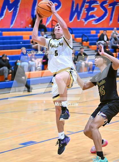 Thumbnail 1 in Peoria vs. Highland Prep (Visit Mesa Basketball Challenge) photogallery.