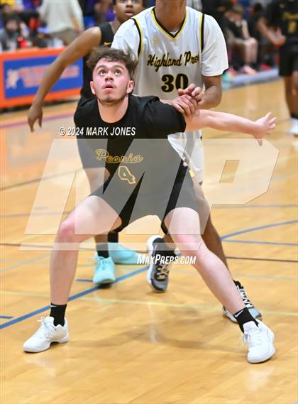 Thumbnail 1 in Peoria vs. Highland Prep (Visit Mesa Basketball Challenge) photogallery.