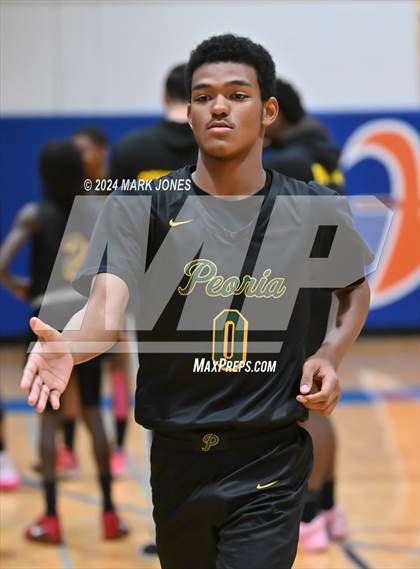 Thumbnail 1 in Peoria vs. Highland Prep (Visit Mesa Basketball Challenge) photogallery.