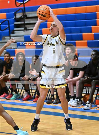 Thumbnail 1 in Peoria vs. Highland Prep (Visit Mesa Basketball Challenge) photogallery.