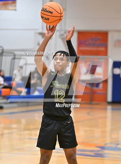 Thumbnail 1 in Peoria vs. Highland Prep (Visit Mesa Basketball Challenge) photogallery.