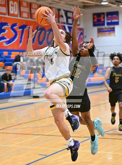 Thumbnail 3 in Peoria vs. Highland Prep (Visit Mesa Basketball Challenge) photogallery.