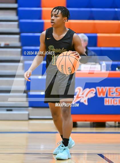 Thumbnail 2 in Peoria vs. Highland Prep (Visit Mesa Basketball Challenge) photogallery.