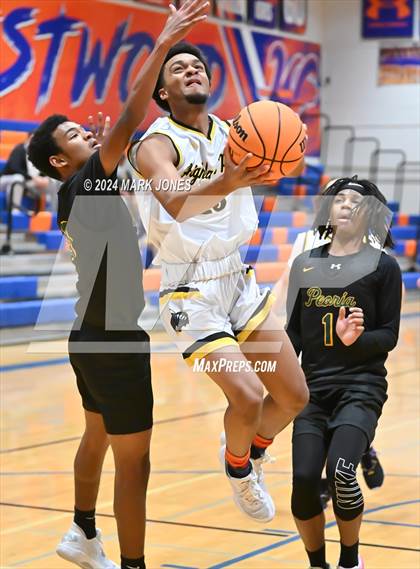 Thumbnail 3 in Peoria vs. Highland Prep (Visit Mesa Basketball Challenge) photogallery.