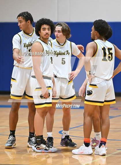 Thumbnail 1 in Peoria vs. Highland Prep (Visit Mesa Basketball Challenge) photogallery.