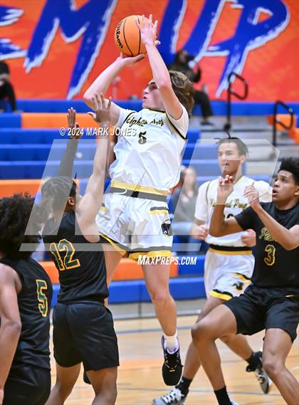 Thumbnail 1 in Peoria vs. Highland Prep (Visit Mesa Basketball Challenge) photogallery.