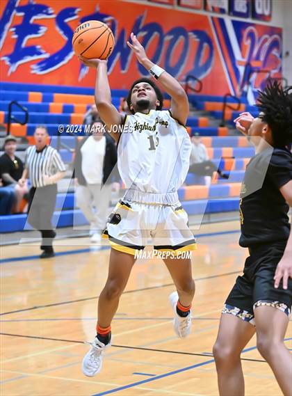 Thumbnail 1 in Peoria vs. Highland Prep (Visit Mesa Basketball Challenge) photogallery.