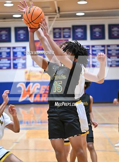Thumbnail 2 in Peoria vs. Highland Prep (Visit Mesa Basketball Challenge) photogallery.