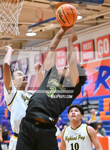 Thumbnail 2 in Peoria vs. Highland Prep (Visit Mesa Basketball Challenge) photogallery.