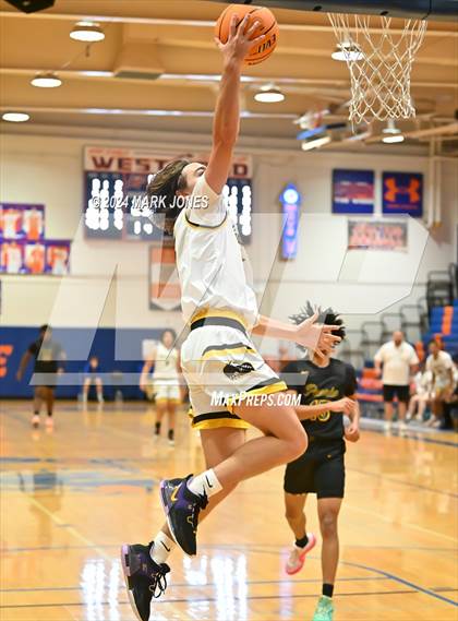 Thumbnail 1 in Peoria vs. Highland Prep (Visit Mesa Basketball Challenge) photogallery.