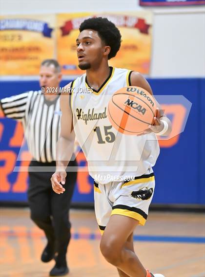 Thumbnail 2 in Peoria vs. Highland Prep (Visit Mesa Basketball Challenge) photogallery.