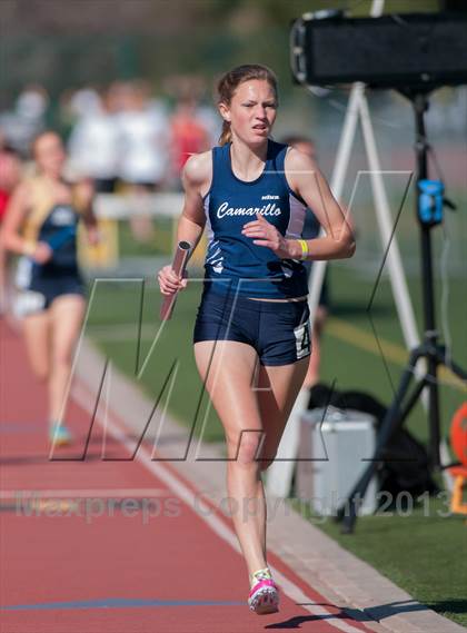 Thumbnail 3 in 2013 Ventura Invitational Girls Varsity 4X1600 Relay photogallery.