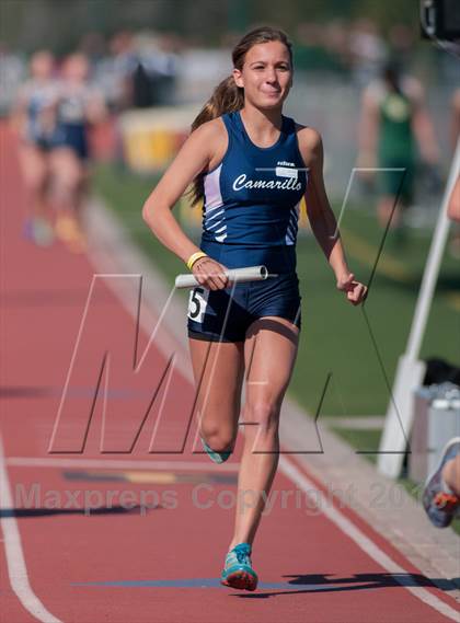 Thumbnail 3 in 2013 Ventura Invitational Girls Varsity 4X1600 Relay photogallery.