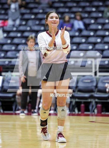 Thumbnail 3 in Iola vs. Schulenburg (UIL 2A Volleyball Semifinal) photogallery.