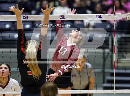 Thumbnail 2 in Iola vs. Schulenburg (UIL 2A Volleyball Semifinal) photogallery.