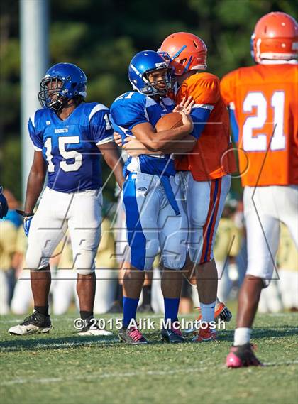 Thumbnail 2 in Louisburg vs. Person Scrimmage (Tar River Rumble) photogallery.