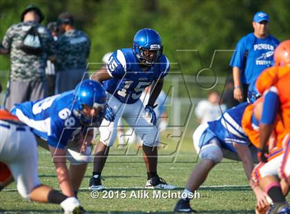 Thumbnail 2 in Louisburg vs. Person Scrimmage (Tar River Rumble) photogallery.