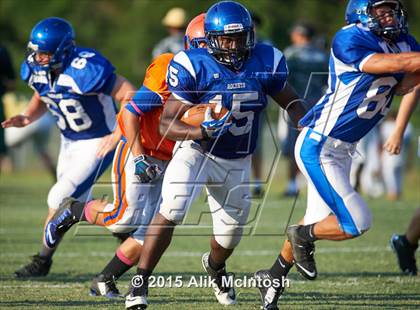 Thumbnail 3 in Louisburg vs. Person Scrimmage (Tar River Rumble) photogallery.