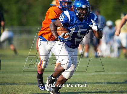 Thumbnail 1 in Louisburg vs. Person Scrimmage (Tar River Rumble) photogallery.
