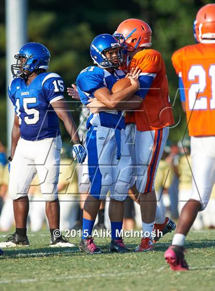 Thumbnail 3 in Louisburg vs. Person Scrimmage (Tar River Rumble) photogallery.