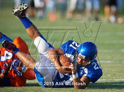 Thumbnail 3 in Louisburg vs. Person Scrimmage (Tar River Rumble) photogallery.