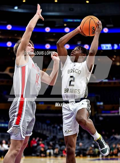 Thumbnail 1 in St. John Bosco vs. Mater Dei (Coastal Catholic Classic) photogallery.