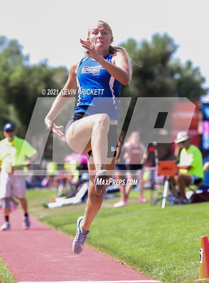 Thumbnail 3 in CHSAA Track & Field 4A Championships (Girls Long Jump) photogallery.