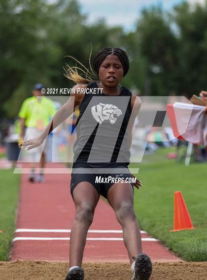 Thumbnail 2 in CHSAA Track & Field 4A Championships (Girls Long Jump) photogallery.