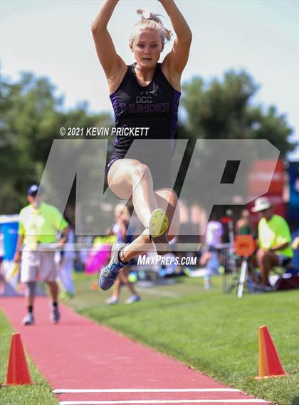 Thumbnail 3 in CHSAA Track & Field 4A Championships (Girls Long Jump) photogallery.
