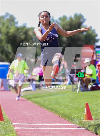 Thumbnail 2 in CHSAA Track & Field 4A Championships (Girls Long Jump) photogallery.