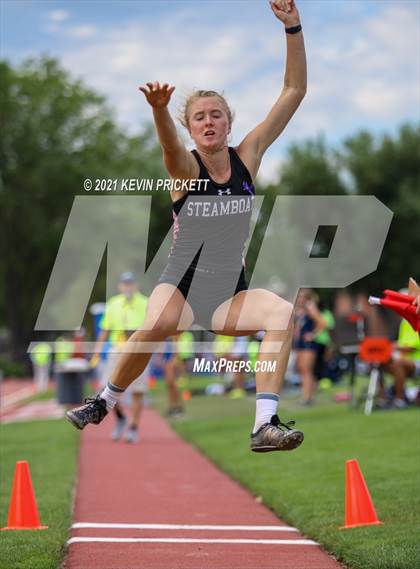 Thumbnail 2 in CHSAA Track & Field 4A Championships (Girls Long Jump) photogallery.
