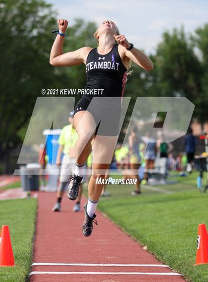 Thumbnail 3 in CHSAA Track & Field 4A Championships (Girls Long Jump) photogallery.