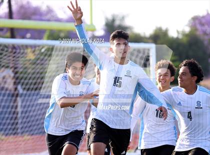 Thumbnail 2 in Salesian vs. Lynwood (CIF SS D3 Playoffs) photogallery.